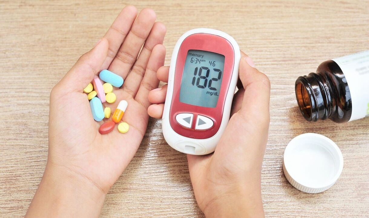 Tabletas de diabetes mellitus